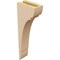 Ekena Millwork 3"W x 6"D x 18"H Thin Olympic Rough Cedar Woodgrain TimberThane Corbel, Primed Tan CORUR03X06X18OLYRCPR - alternate 2